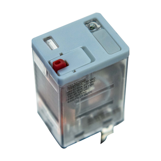 Control relay, socket mount, 120 VAC, 15A, 8-pin - TMEL-118